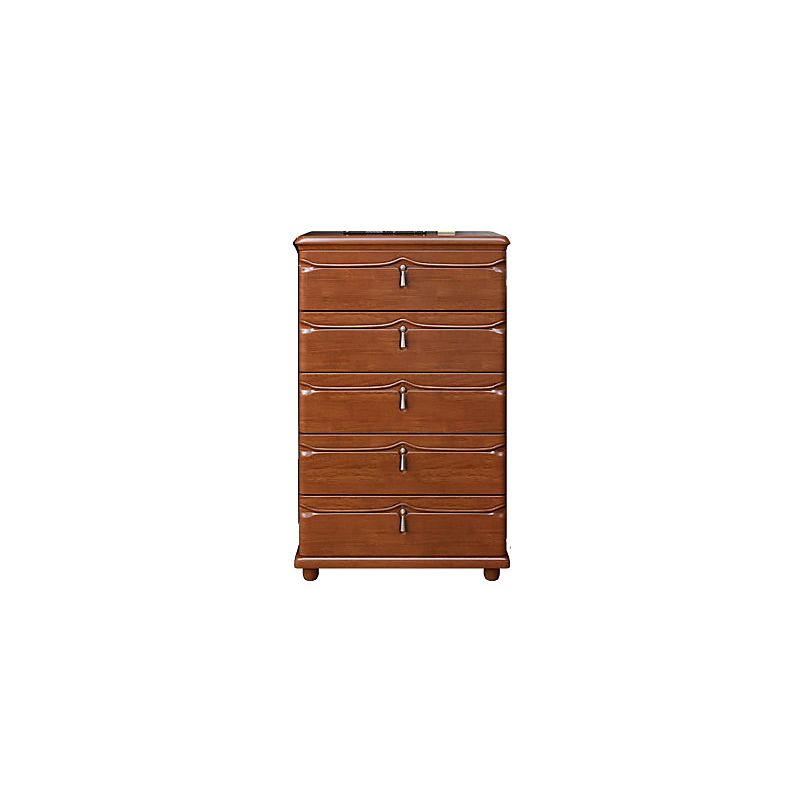 Cabinet d'accent en bois moderne du milieu du siècle avec tiroir de 17,12 "de large armoire marron de large