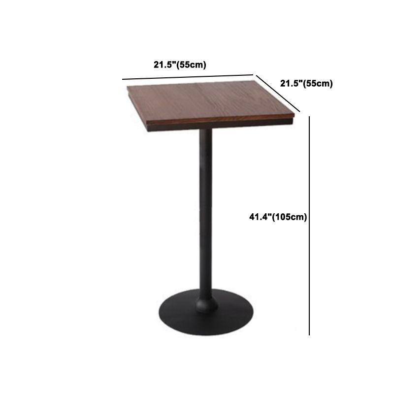 Set tavolo da bar industriale marrone Tavolo da bancone in legno massello da 1/3/5 pezzi per interni