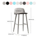 Scandinavian Style Acrylic Bar stool with Square Seat Counter Stool for Kitchen Bar Clearhalo 'Bar Furniture' 'Bar Stools' 'bar_stools' 'furn' 'furn_bar_stools' 'furniture_bar_stools' 'Kitchen & Dining Furniture' 'kitchen&dining_furn' 'kitchen' 'kitchen_furn' Furniture' 1200x1200_bcc3e3ab-3def-49ee-98d2-5ac7fcb20492