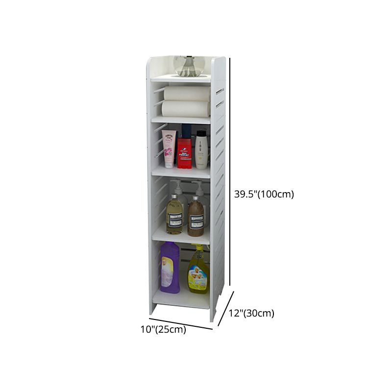 11.81"W Bookcase Contemporary Style Pure White Bookshelf for Home Office Clearhalo 'Bookcases' 'furn' 'furn_bookcases' 'Furniture' 'furniture_bookcases' 'Office Furniture' 1200x1200_bcc4964a-3352-47b5-bfff-409e7de93d37