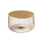 Metal Geometric Coffee Table Mid-Century Modern Frame Cocktail Table with Storage