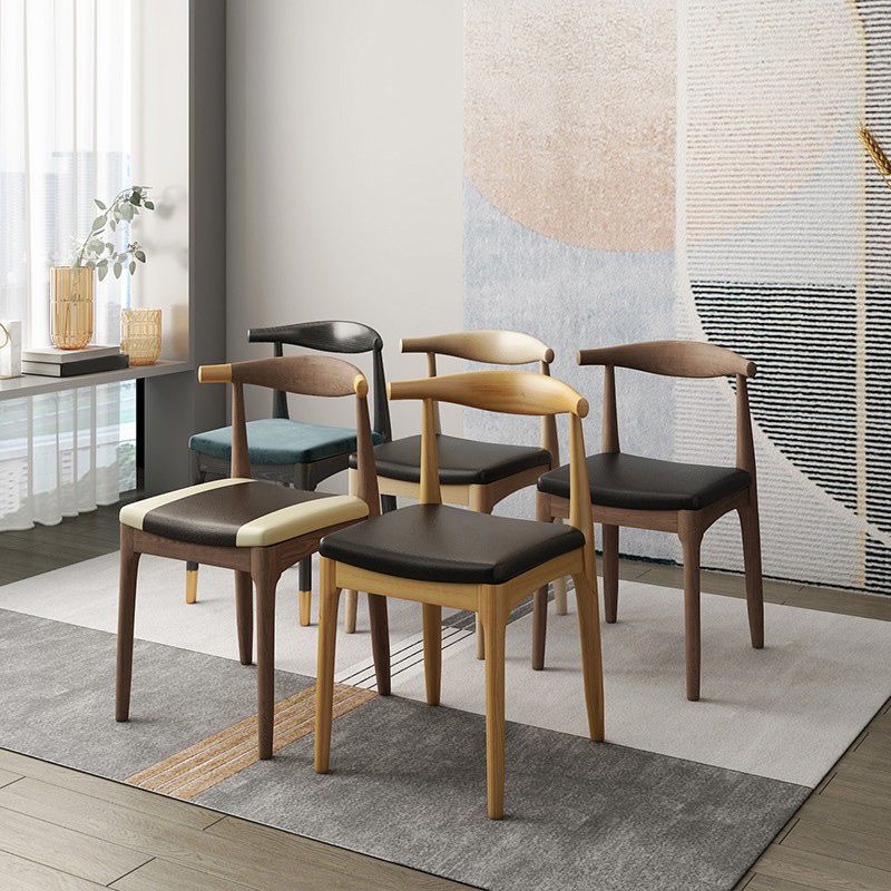Armless Kitchen Chairs Modern Wooden Side Chairs for Dining Room Clearhalo 'Dining Chairs' 'Dining Tables & Seating' 'dining_chair' 'furn' 'furn_dining_chair' 'Furniture' 'furniture_dining_chair' 'Kitchen & Dining Furniture' 1200x1200_bcc61f57-6a0d-438b-b741-f37c28f80910