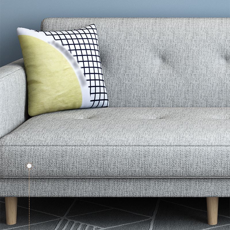 Zeitgenössischer Quadratarmof Sofa Back -Abschnitt für Wohnzimmer