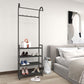 Luxurious Metallic Coat Hanger Free Standing Multicapa Estantes de diseño de la reverencia