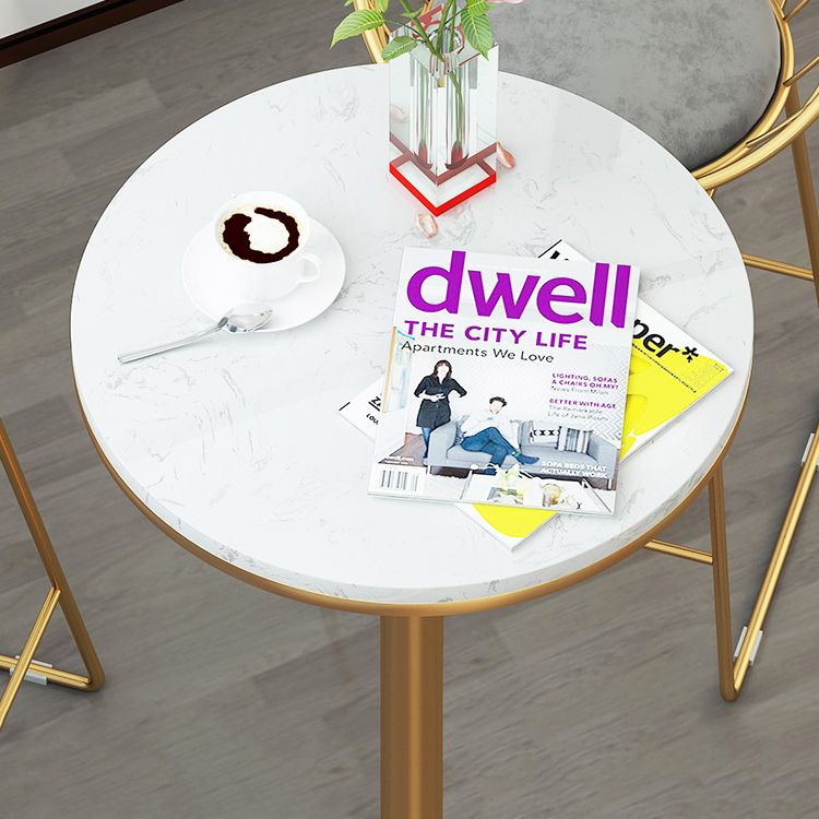 Modern Round Counter Set 1/2/5 Pieces Stone Indoor Bar Stool and Table Set Clearhalo 'Bar Furniture' 'furn' 'furn_home_bar_bar_sets' 'Furniture' 'Home Bars & Bar Sets' 'home_bar_bar_sets' 'Kitchen & Dining Furniture' 1200x1200_bcc7de19-b2f3-4851-a5f9-c54f6341ec8e