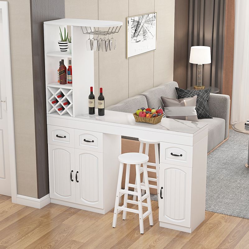Contemporary Stone Rectangle Bar Height Table for Living Room Clearhalo 'Bar Furniture' 'Bar Tables' 'bar_tables' 'furn' 'furn_bar_tables' 'Furniture' 'Kitchen & Dining Furniture' 1200x1200_bcc7ecd6-c4fe-4656-ae2b-ff6b46af61c1