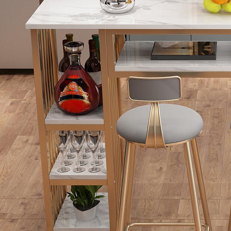 Binnenmarmeren marmeren pubtafel rechthoek moderne bar eettafel