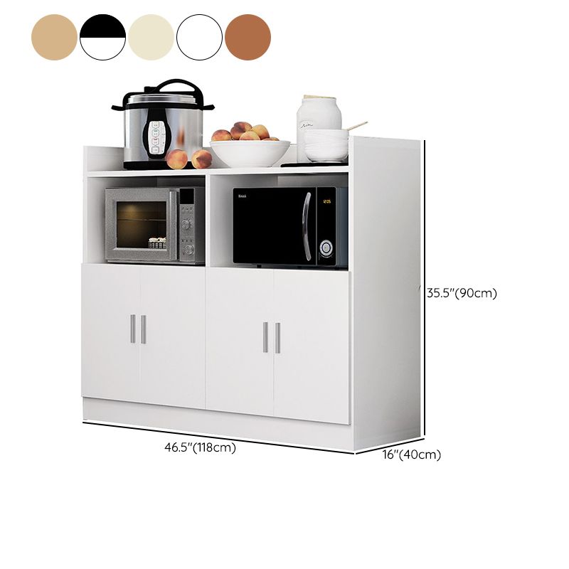 Contemporary Style Dining Buffet Wood Sideboard Table with Cabinets Clearhalo 'buffet_sideboard' 'Buffets & Sideboards' 'furn' 'furn_buffet_sideboard' 'Furniture' 'Kitchen & Dining Furniture' 1200x1200_bcc93c42-606e-4097-92c2-2d07b32cb99f