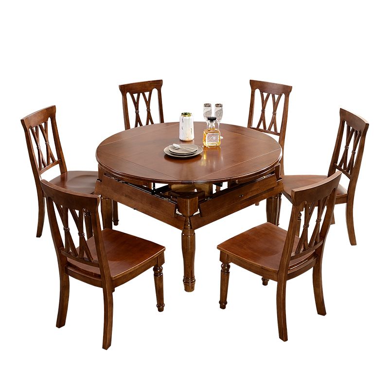 Mid-Century Modern Dining Table Solid Wood Drop-Leaf Table for Home Use Clearhalo ' dining_table' 'Dining Tables & Seating' 'Dining Tables' 'furn' 'furn_dining_table' 'Furniture' 'furniture_dining_table' 'Kitchen & Dining Furniture' 'kitchen&dining_furn' 'kitchen' 'kitchen_dining_table' 1200x1200_bcc97493-f058-4ced-80d6-cf009f591193