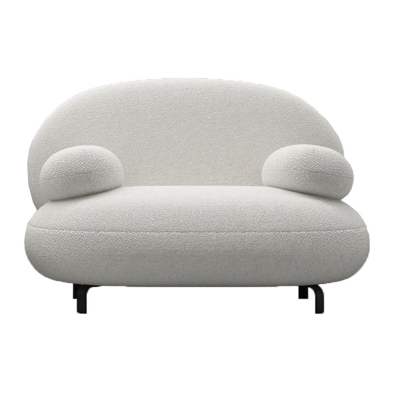Pillow Top Arm Sofa Contemporary Wool 29.9-Inch High Sofa in White Clearhalo 'furn' 'furn_sofas' 'Furniture' 'Living Room Furniture' 'Sofa' 'sofas' 1200x1200_bcca11dd-4b20-4797-b2d7-9f9df0a3052a