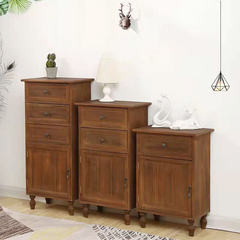 Industrial Accent Cabinet with 1 Door Turned Legs Storage Cabinet with Drawers Clearhalo 'Cabinets & Chests' 'cabinets_chests' 'furn' 'furn_cabinets_chests' 'Furniture' 'Living Room Furniture' 1200x1200_bccb89b1-c69f-4306-9841-36cb7fedaf36