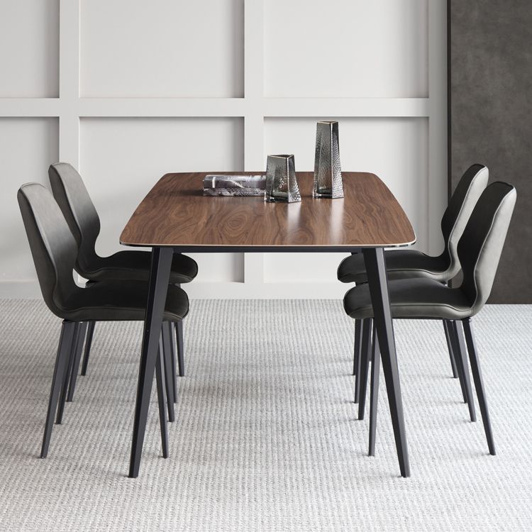 Sintered Stone Industrial Table Restaurant Rectangle Dining Table with 4 Metal Legs Clearhalo ' dining_table' 'Dining Tables & Seating' 'Dining Tables' 'furn' 'furn_dining_table' 'Furniture' 'furniture_dining_table' 'Kitchen & Dining Furniture' 'kitchen&dining_furn' 'kitchen' 'kitchen_dining_table' 1200x1200_bccbd896-0c73-487d-ab5d-8f02a464a3d4