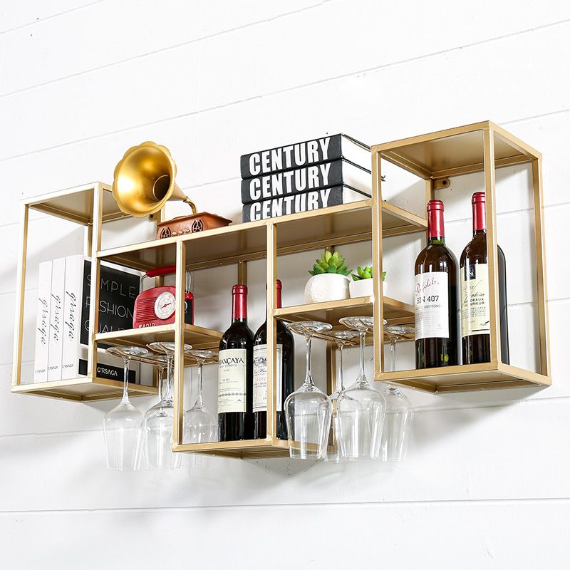 Porta rastrello per vetro di vetro a parete in ferro da parete di lussuoso