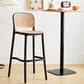 Scandinavian Plastic Barstool Plastic Furniture Rectangle Seat in Matte Finish