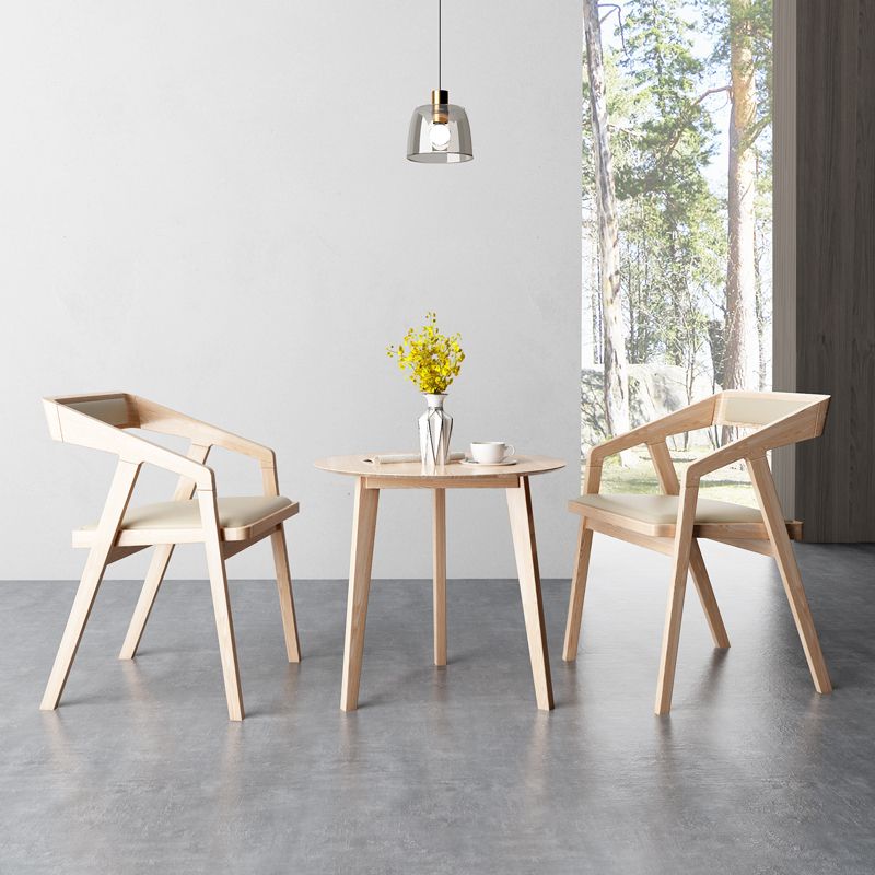 Dining Room Side Chairs Modern Solid Wood Arm Chair for Kitchen Clearhalo 'Dining Chairs' 'Dining Tables & Seating' 'dining_chair' 'furn' 'furn_dining_chair' 'Furniture' 'furniture_dining_chair' 'Kitchen & Dining Furniture' 1200x1200_bcd92c1f-76f1-4691-97bb-71d9fb98e8c5