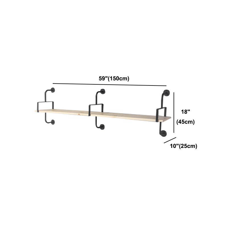 9.84"W Bookshelf Industrial Style Wall Mounted Solid Wood Bookcase for Home Office Clearhalo 'Bookcases' 'furn' 'furn_bookcases' 'Furniture' 'furniture_bookcases' 'kitchen' 'kitchen_bookcases' 'Living Room Furniture' 'Office Furniture' 1200x1200_bcdc20bf-5e97-4a2e-ae0c-7bb3b78d0902