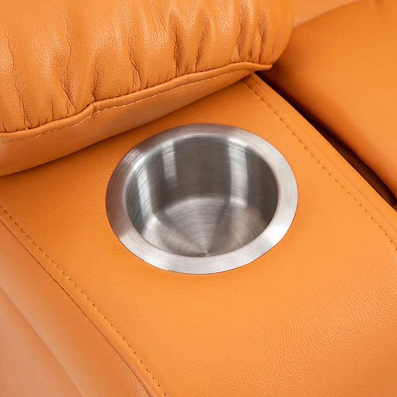 Nordic Style Faux Leather Recliner Chair Solid Color Standard Recliner Clearhalo 'Chairs & Seating' 'furn' 'furn_recliners' 'Furniture' 'Living Room Furniture' 'Recliners' 1200x1200_bce17283-b78b-4b84-8ece-6d3827f1df76