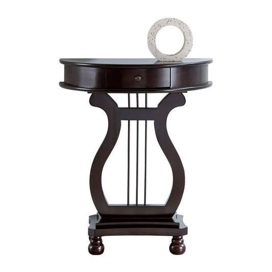 30.32" Tall 1-drawer Console Table Solid Wood Accent Table for Hall