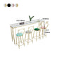Glam Style Rectangle Bar Table Bar-Height Bistro Pub Table with 4 Legs Clearhalo 'Bar Furniture' 'Bar Tables' 'bar_tables' 'furn' 'furn_bar_tables' 'Furniture' 'Kitchen & Dining Furniture' 1200x1200_bce724ad-a542-48f2-b8ad-c78e89922ccf
