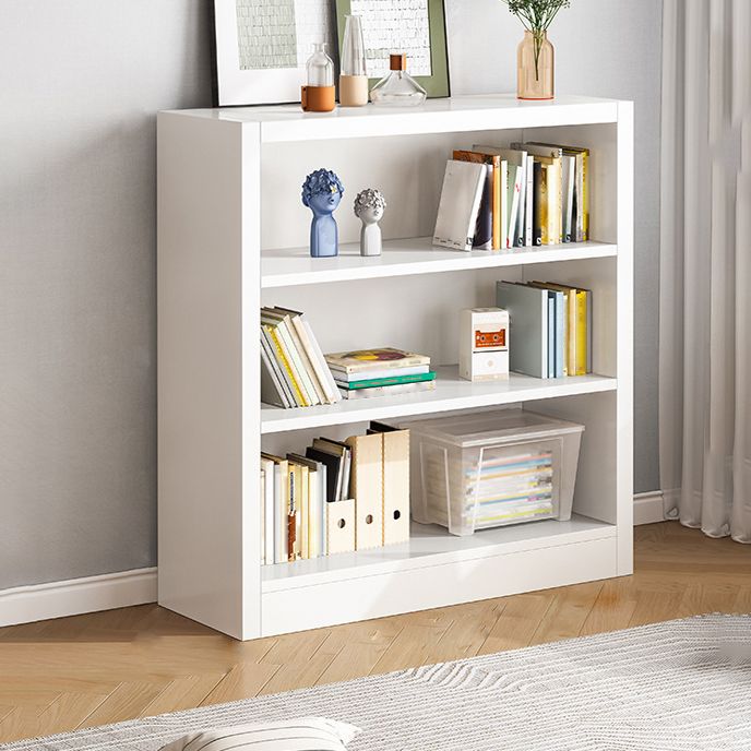 40.55"H Bookshelf Scandinavian Style Closed Back Bookcase for Home and Office