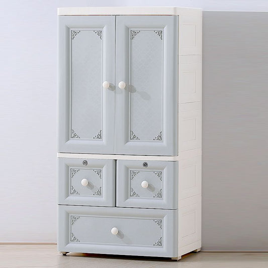 Armadio in plastica del guardaroba in stile contemporaneo con lucchetto