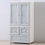 Kleiderschrank im zeitgenössischen Stil Plastik Schlafzimmer Garderobe Schrank mit Schloss