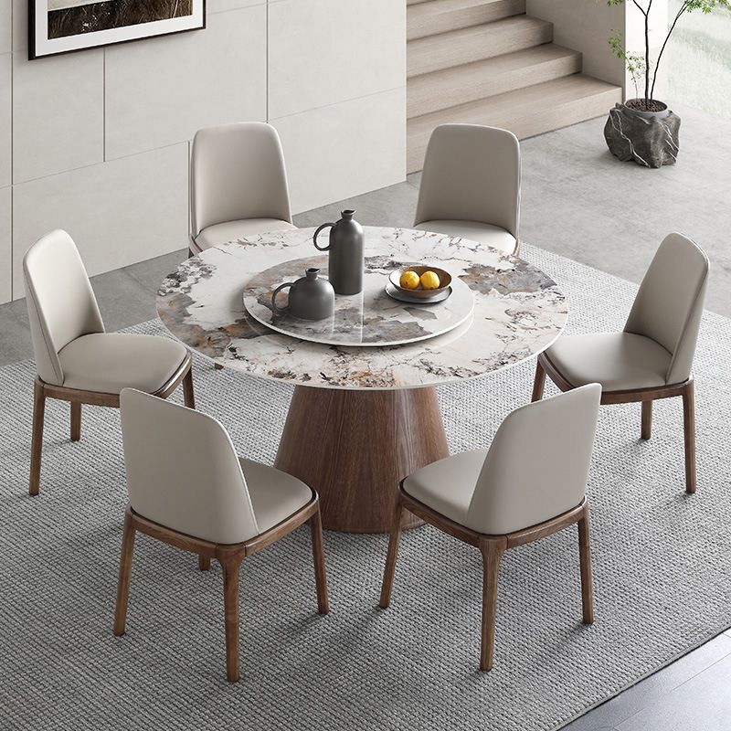 Modern 1/4/5/7 Pieces Dining Sintered Stone Dining Table Set for Kitchen with Wood Legs Clearhalo 'Dining Room Sets' 'Dining Tables & Seating' 'dining_room_set' 'furn' 'furn_dining_room_set' 'Furniture' 'furniture_dining_room_set' 'Kitchen & Dining Furniture' 'kitchen&dining_furn' 'kitchen' 1200x1200_bce927ba-f466-4b9d-a88d-defa05cc1f7b