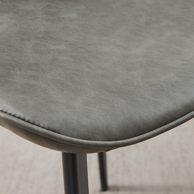 Industrial Metal Dining Room Chair Faux Leather Dining Chairs for Restaurant Use Clearhalo ' kitchen&dining_furn' 'Dining Chairs' 'Dining Tables & Seating' 'dining_chair' 'furn' 'furn_dining_chair' 'Furniture' 'furniture_dining_chair' 'Kitchen & Dining Furniture' 'kitchen' 1200x1200_bce94f7d-34a5-4477-b88c-686fcbedbe41