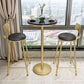 Glam Round Counter-height Stool Leather Footrest Bar Stool with Gold Base Clearhalo 'Bar Furniture' 'Bar Stools' 'bar_stools' 'furn' 'furn_bar_stools' 'Furniture' 'Kitchen & Dining Furniture' 1200x1200_bce960f4-a809-4e36-aa76-5b71ba4b8c07