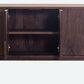 Modern 6 Doors Dining Server Pine Solid Wood Sideboard Table