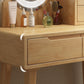 Scandinavian Vanity Makeup Table Set Rubberwood Dressing Table Stool Set Clearhalo 'Bedroom Furniture' 'furn' 'furn_makeup_vanities' 'Furniture' 'Makeup Vanities' 'makeup_vanities' 1200x1200_bced055a-8833-4577-85fd-cf33747c650a