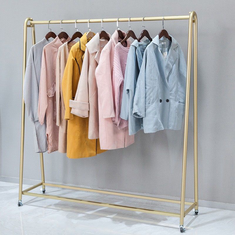 Moderne Style -Rack Metallic Free Standing Coat Rack mit Lagerregale