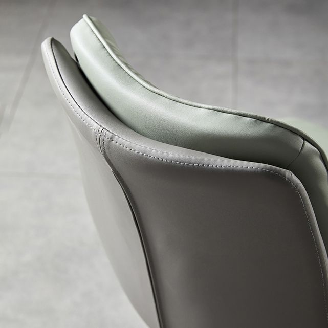 Scandinavian Style Leather Dining Chairs Upholstered Solid Back Chair for Home Use (Set of 2) Clearhalo ' kitchen&dining_furn' 'Dining Chairs' 'Dining Tables & Seating' 'dining_chair' 'furn' 'furn_dining_chair' 'Furniture' 'furniture_dining_chair' 'Kitchen & Dining Furniture' 'kitchen' 1200x1200_bcf00995-afda-4c76-a8b2-935afe7cdf75