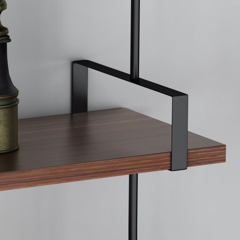 Metal Bookshelf Industrial Style Wall Mounted Bookcase for Home Office Clearhalo 'Bookcases' 'furn' 'furn_bookcases' 'Furniture' 'furniture_bookcases' 'kitchen' 'kitchen_bookcases' 'Living Room Furniture' 'Office Furniture' 1200x1200_bcf05699-49a3-4292-a507-766a793a706c