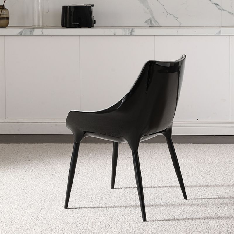 Faux Leather Kitchen Chair Metal Base Dining Chair for Living Room Clearhalo 'Dining Chairs' 'Dining Tables & Seating' 'dining_chair' 'furn' 'furn_dining_chair' 'Furniture' 'Kitchen & Dining Furniture' 1200x1200_bcf076be-2ad5-41fd-83f6-d6351715acda