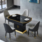 Glam Solid Wood Legs Chair Parsons Upholstered Chair for Dining Room