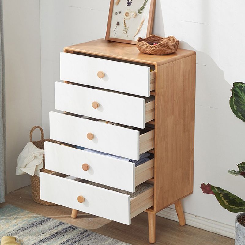 13.77 "ワイド/15.35"幅のアクセントキャビネットソリッドウッド3/4/5引き出しキャビネットブラウンのキャビネット