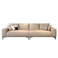 Contemporary Genuine Leather Pillows Square Arm Living Room Seating
