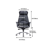 Contemporary Chair Black Leather Adjustable Seat Height Office Chair Clearhalo 'furn' 'furn_office_chair' 'Furniture' 'Office Chairs' 'Office Furniture' 'office_chair' 1200x1200_bcf67d39-c9d6-497d-837e-0ddb5dac4efd