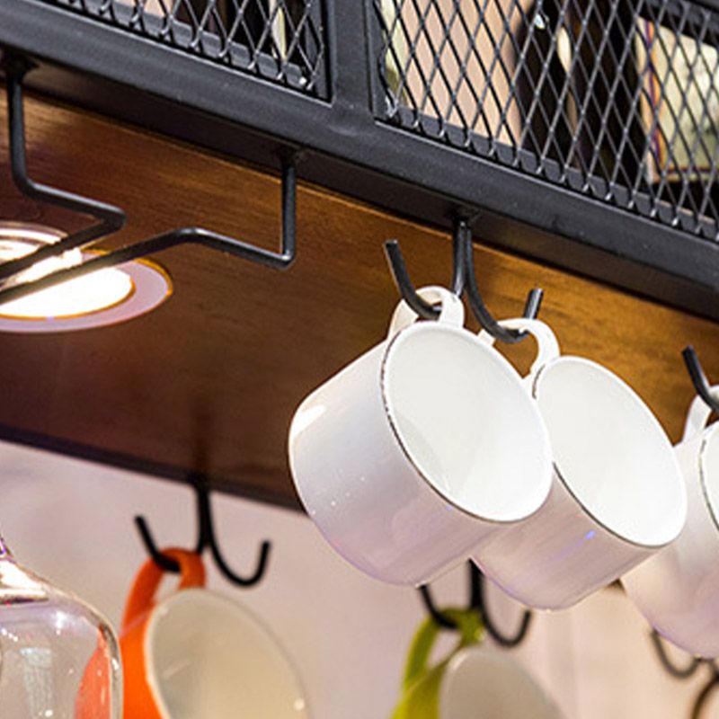 モダンハンギングワインラックホルダーアイアンワイングラスステムウェアラックホルダー