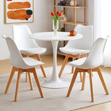Simple Style Home Solid Wood Dining Table Round Shape Table with Tulip Base Clearhalo ' dining_table' 'Dining Tables & Seating' 'Dining Tables' 'furn' 'furn_dining_table' 'Furniture' 'furniture_dining_table' 'Kitchen & Dining Furniture' 'kitchen&dining_furn' 'kitchen' 'kitchen_dining_table' 1200x1200_bcfa0263-628e-444c-9bd4-f18bcfcfd671