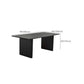 Black Pine Wood Dining Table Modern Indoor Rectangle Dinette Table Clearhalo 'Dining Tables & Seating' 'Dining Tables' 'dining_table' 'furn' 'furn_dining_table' 'Furniture' 'Kitchen & Dining Furniture' 1200x1200_bcfc11a1-c5a3-475e-8642-9b27f56a067d