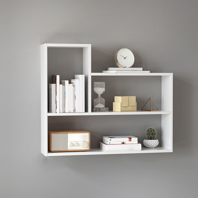 Modern Wooden Bookcase, Geometric Bookshelf for Any Room, 25.5" H X 8" W