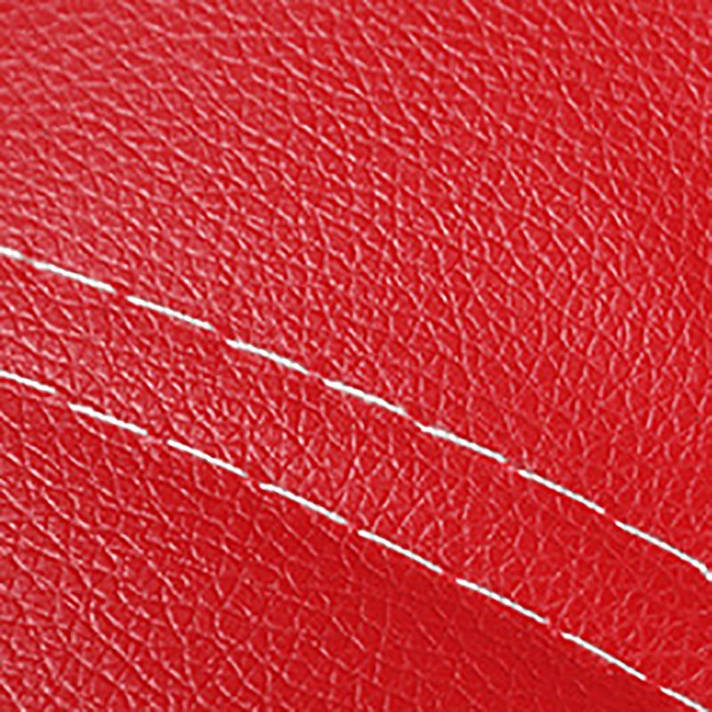 Ottomano in pelle finta alla moda semplice trapunpolo rossi con il rettangolo