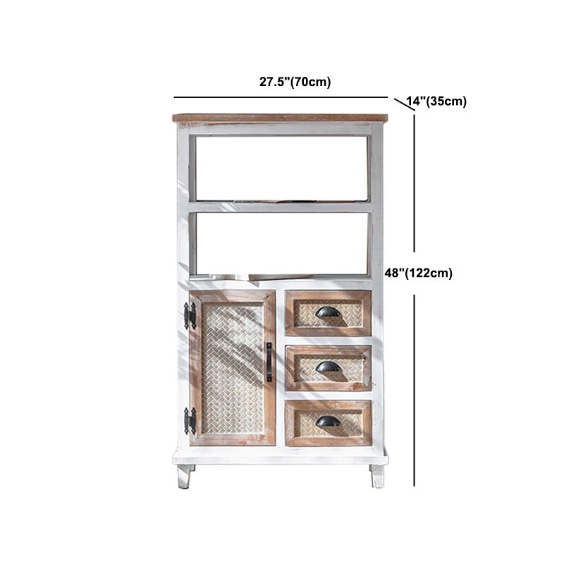 コンテンポラリー13.8 "幅の木製の胸、引き出し付きの長方形のアクセントキャビネット