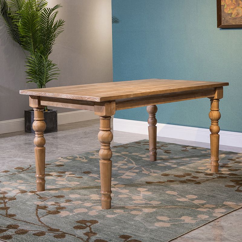 Medieval Modern Dining Table for Restaurant Rectangle Pine Wood Table with 4 Legs Clearhalo 'Dining Tables & Seating' 'Dining Tables' 'dining_table' 'furn' 'furn_dining_table' 'Furniture' 'furniture_dining_table' 'Kitchen & Dining Furniture' 'kitchen' 'kitchen_dining_table' 1200x1200_bd000e9d-6ab3-452b-b651-8fad185d6227