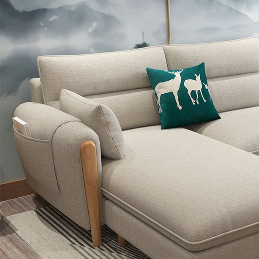 Farmhouse L-Shape Modular Reversible Furniture Sectionals for 3 People Clearhalo 'furn' 'furn_sectionals' 'Furniture' 'furniture_sectionals' 'Living Room Furniture' 'Sectionals' 1200x1200_bd005513-2e6c-4786-82da-544a1bfb792b