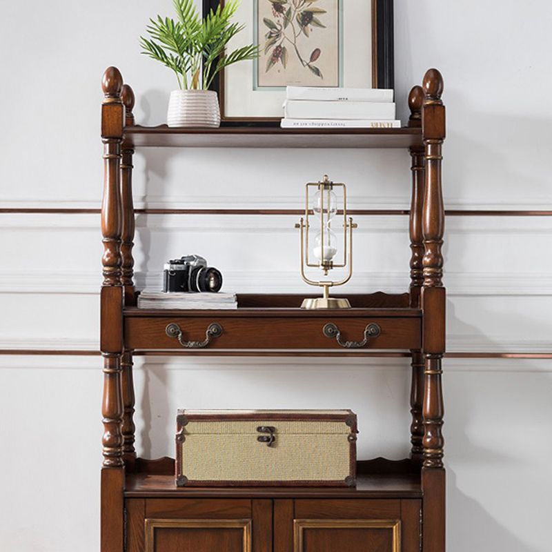 Industrial Rubberwood Chest with Doors Storage Cabinet with Shelves Clearhalo 'Cabinets & Chests' 'cabinets_chests' 'furn' 'furn_cabinets_chests' 'Furniture' 'Living Room Furniture' 1200x1200_bd00743a-9017-4bde-a0b2-2826c8dafb22