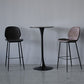 Bucket Footrest Counter Bar Stool Industrial PU Upholstery Low Back Indoor Counter Stool