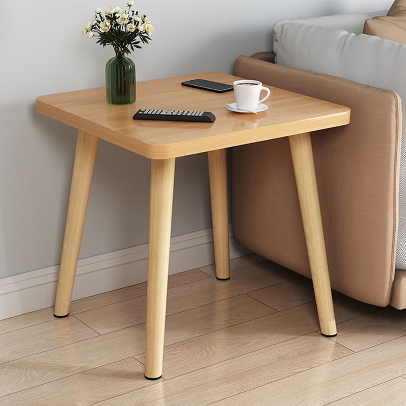 Scandinavo da 16,5 pollici in legno alto tavolo quadrata 4 gambe tavolino